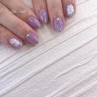 ネイル モチの良さ◉ フィルインネイル♡のネイルデザイン