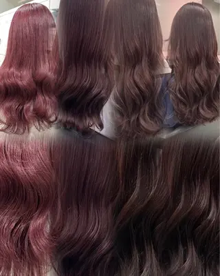 ロング 透明感×暖色カラー 🍒𝐘𝐮𝐤𝐚のヘアスタイル
