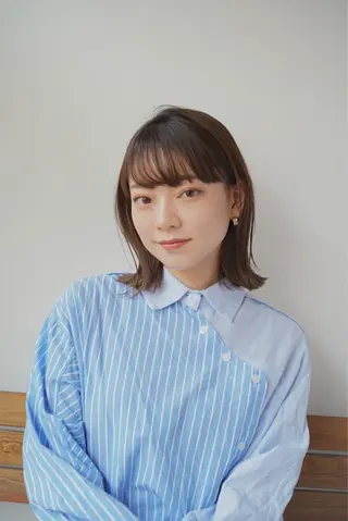 ミディアム カラー 似合うが分かる💕 骨格診断/宮澤瑞穂のヘアスタイル