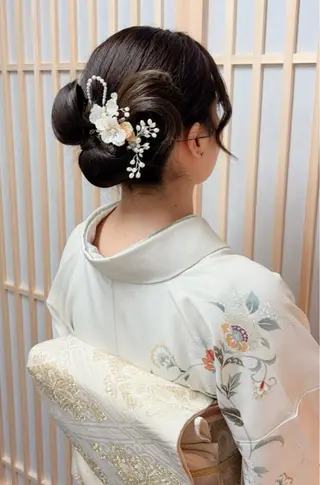 セミロング YUMEYAKATA 五条店のヘアスタイル