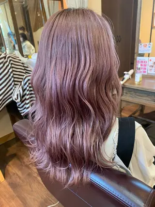 セミロング カラー パーマ ヘアアレンジ メンズ キッズ ネイル マツエク・マツパ 髪質改善 艶髪🔵フセナオヤのヘアスタイル