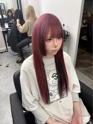 ロング カラー 🫧miyu/艶カラ ーエクステ🫧のヘアスタイル