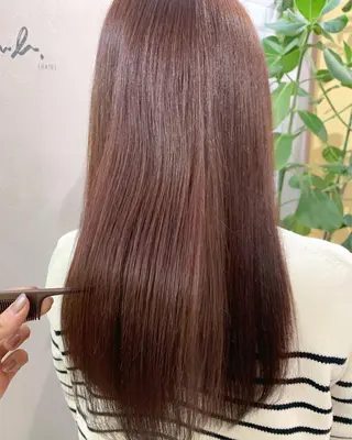 ロング カラー hubhair レイヤー/透明感のヘアスタイル