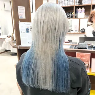 セミロング カラー Ami ケアブリーチ/表参道のヘアスタイル