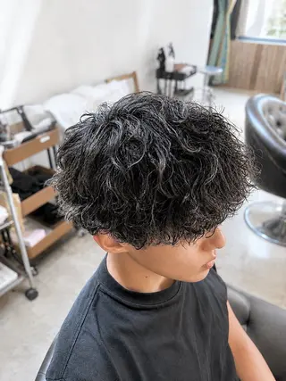 パーマ メンズ 🌀メンズパーマ🌀 平川海夢のヘアスタイル