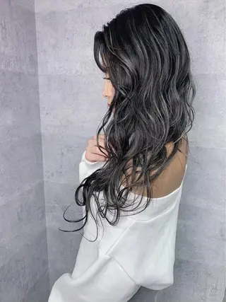 ロング カラー パーマ ヘアアレンジ メンズ キッズ ネイル マツエク・マツパ レイヤー/顔周り 韓国ヘア森田和貴のヘアスタイル