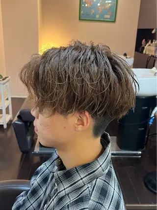 ミディアム パーマ 🌈予約の98%パ ーマ⭕️🌈福本のヘアスタイル