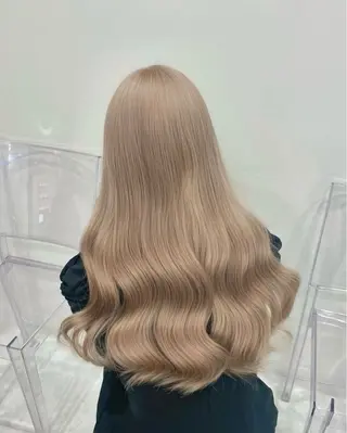 ロング ツヤ髪ハイトーン💖 💫Hikaru💫のヘアスタイル