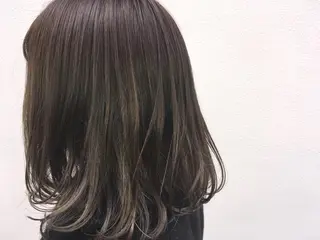 ミディアム カラー Lagom なかだのヘアスタイル