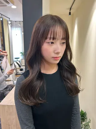 ロング カラー hubhair レイヤー/透明感のヘアスタイル