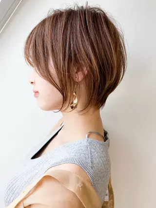ショート 岸 優貴のヘアスタイル