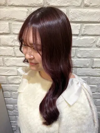 ロング カラー り このヘアスタイル