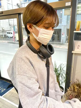 ショート 米元 春奈のヘアスタイル