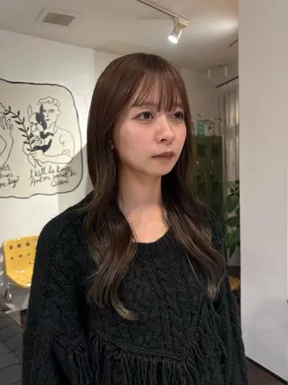 ロング 西野 優夏のヘアスタイル