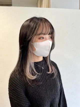 ロング 前田 菜奈子のヘアスタイル