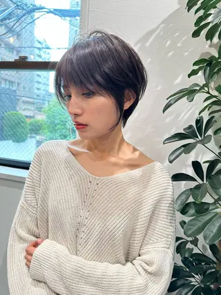 ショート 縮毛矯正/レイヤー taiga🧡のヘアスタイル