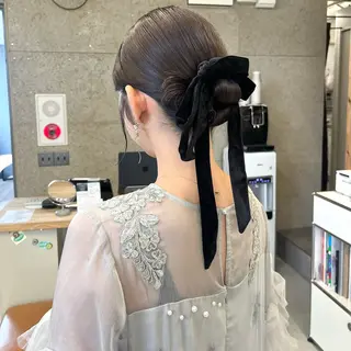ミディアム ヘアアレンジ SiLO yuri andoのヘアスタイル