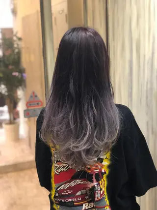ロング カラー ブリーチ特化 梅田本多翔のヘアスタイル