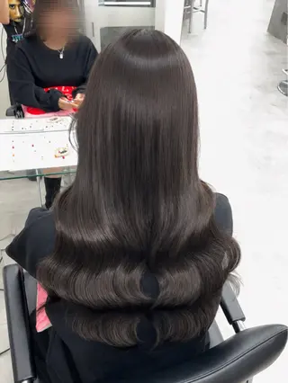 ロング カラー ヘアアレンジ メンズ 羽エク指名No1✨️ シールエク🌙しぇるのヘアスタイル