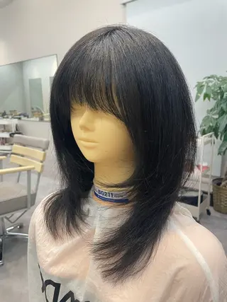 ミディアム 森 はるかのヘアスタイル