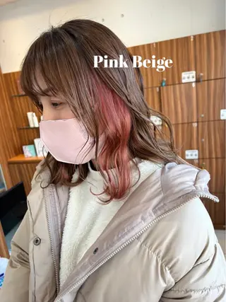セミロング カラー 大和市の白髪ぼかし 職人￤柳川拓哉のヘアスタイル