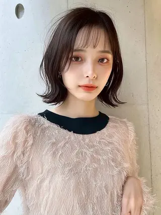 ミディアム カラー 神田 絢飛のヘアスタイル