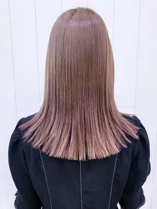 セミロング カラー パーマ ヘアアレンジ ITbyALBUM 松戸のヘアスタイル