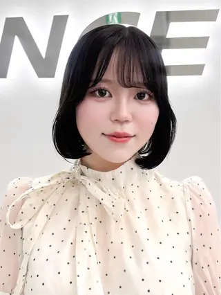 ショート カラー ヘアアレンジ 縮毛矯正🤍 盛れるボブ/ひかりのヘアスタイル