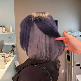 ミディアム カラー ブリーチカラー 🩵MIZUKIのヘアスタイル