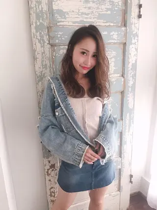 セミロング 夜23時まで予約🉑 reverieあきらのヘアスタイル