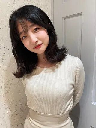 ミディアム カラー mai / linoah˚✧のヘアスタイル
