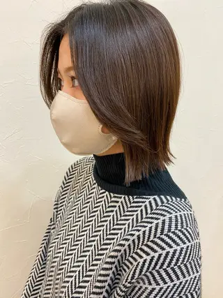 ミディアム 三瓶 智広のヘアスタイル