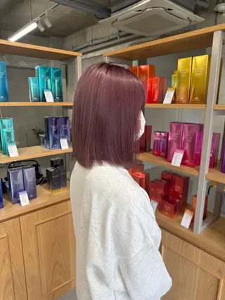 ロング カラー 湯浅 慈園のヘアスタイル