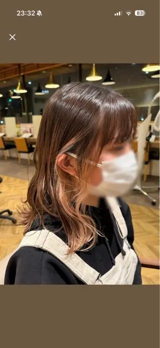 ミディアム カラー メンズレディースモデ ル募集中🍒美空のヘアスタイル