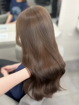 ロング カラー ヘアアレンジ MOMO艶髪 🩵モテカラーのヘアスタイル