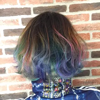 ショート ミディアム セミロング カラー メンズ特化美容師 カラー専門ぺーターのヘアスタイル