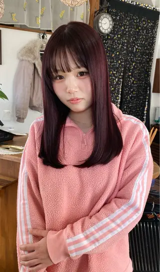 ロング カラー カラーモデル募集🩰 Amiのヘアスタイル