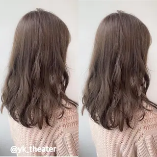 ミディアム カラー ヘアアレンジ 透明感カラー/ レイヤー　YUKAのヘアスタイル