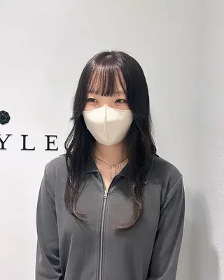 ロング レイヤー｜ハッシュ｜ ヘアセット 山田寛菜のヘアスタイル