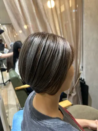 ショート 髪質改善/艶カラー ⚡️コメス/錦糸町のヘアスタイル
