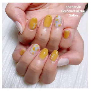 ミディアム ネイル 🐾enen style 🐾のネイルデザイン