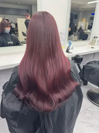 ロング カラー パーマ ヘアアレンジ メンズ キッズ 韓国系🇰🇷🩶 艶暗髪/MEIのヘアスタイル