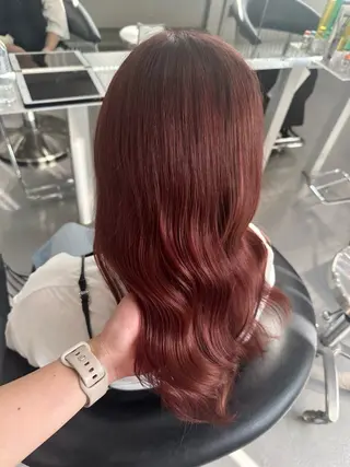 ロング Tsgumi /京都/ハイトーンのヘアスタイル
