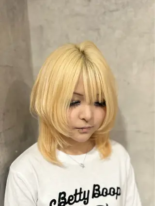 ミディアム カラー エクステ×ハイトーン 🌈KEISUKEのヘアスタイル
