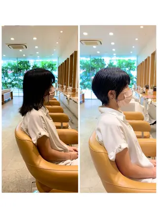 ショート 中尾 文哉のヘアスタイル