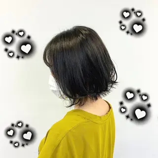 セミロング カラー パーマ ヘアアレンジ メンズ キッズ 上品＆韓国風 🥀海心🥀のヘアスタイル