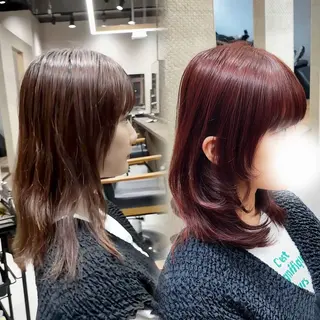 ミディアム 🫧似合わせ×透明感 ケアカラー清野🫧のヘアスタイル