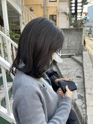 ミディアム カラー 透明感カラー/ レイヤー🤎mamiのヘアスタイル