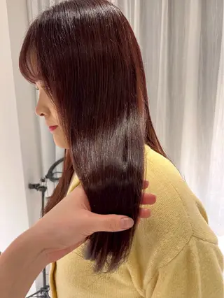 ロング カラー SHEA /縮毛矯正 イソダハルカのヘアスタイル