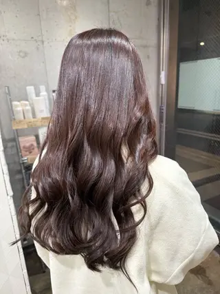 ロング カラー 縮毛矯正/ /関内/あべももこのヘアスタイル